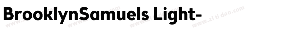 BrooklynSamuels Light字体转换